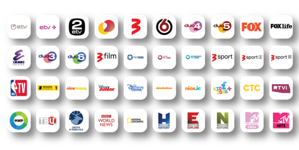 TV paketi Kodu telekanalid